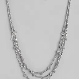 RICHEERA Silver-Plated Layered Artificial Beads Necklace-picture-30