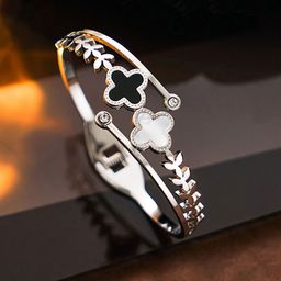 Jewels Galaxy Mother of Pearl Silver-Plated Bangle-Style Bracelet-48