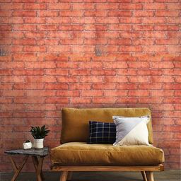 Jaamso Royals Red Brick Self-Adhesive Waterproof Wallpaper-image-34
