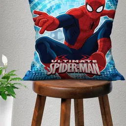 Marvel Kids Blue Marvel Spiderman Printed Pre Filled Cushion With Cover-image-80