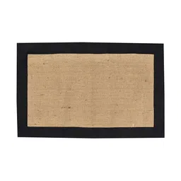 Homitecture Black & Beige Solid Anti-Skid Doormat With Rubber Backing-picture-17