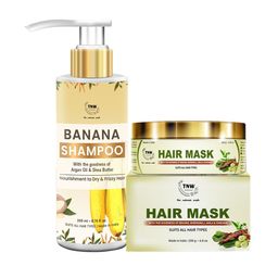 TNW the natural wash White Amla Hair Mask & Banana Shampoo Hair Care Kit-48