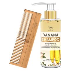TNW the natural wash Banana Shampoo With Neem comb-70
