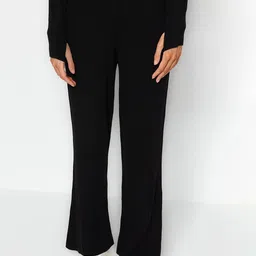 Trendyol Striped Round Neck T-Shirt & Trouser-image-43
