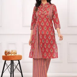 UNBIND Printed Three Quarter Sleeve Tunic & Trouser Co-Ords image 1