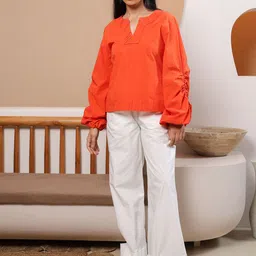 NH KAPDEWALA V-Neck Long Sleeves Top & Trouser Co-Ords-picture-53