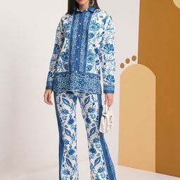 Vishudh Printed Shirt With Elasticated Palazzo Co-Ords-image-14