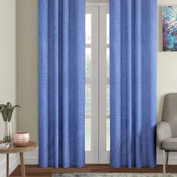 Aura Blue 2Pcs Regular Long Door Curtain-image-79