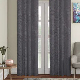 Aura Grey 2 Pcs Embossed Door Curtain-image-28