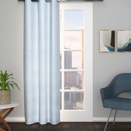 THE CONVERSION Grey Abstract Printed Jacquard Door Curtain-24