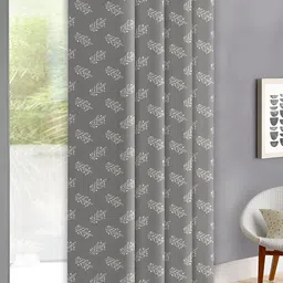 OASIS Grey & White Abstract Printed Door Curtain-11