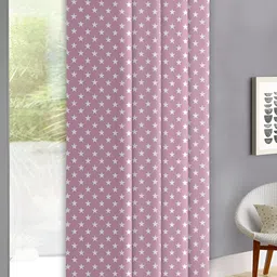 OASIS Pink & White Abstract Door Curtain-12