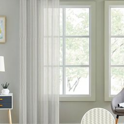 Cortina White Self Design Sheer Door Curtain-13