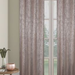 SOKNACK Brown & White Self Design Black Out Door Curtain-7