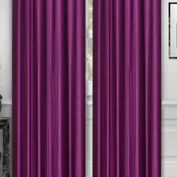 Bajo's Purple 2 Pieces Solid Door Curtains-image-51