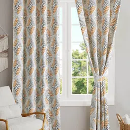 BLANC9 Set of 2 Floral Room Darkening Long Door Curtain-19
