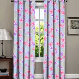 RRC Pink & Purple Set of 2 Floral Door Curtain-image-20