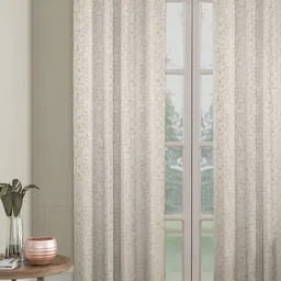 SOKNACK Cream Black Out Long Door Curtain-image-49