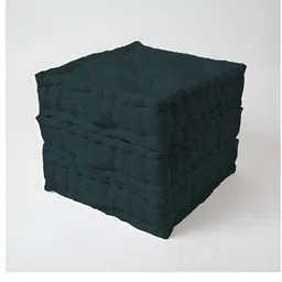 SKANDA FAB Green 3 Pieces Quilted Pure Cotton Floor Cushions-53