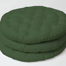 SKANDA FAB Green 3 Pieces Pure Cotton Floor Cushion-image-94