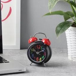 EXIM DECOR Black & Red Traditional Alarm Clock-18