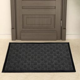 Home Centre Grey Textured Anti-Slip Rubber Door Mat-37