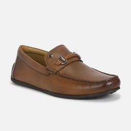 Louis Philippe Men Leather Formal Horsebit Loafers-picture-9