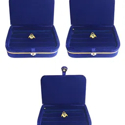atorakushon Blue Set of 3 Reusable Jewellery Organiser Organisers-6