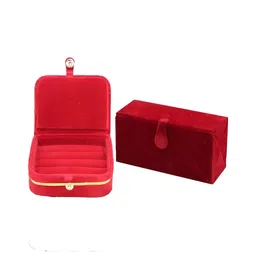 atorakushon Maroon Set of 2 Reusable Jewellery Organiser Organisers-image-60