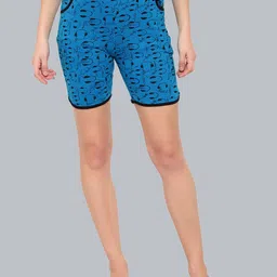 DIAZ Women Printed Cotton Lounge Shorts-image-81