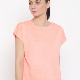 MKH Women Orange Dri-FIT Sports T-shirt-image-94