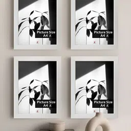 Art Street Set of 4 A4 Size White Photo Frames-6