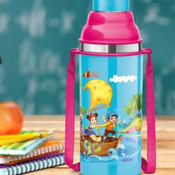 Milton Kool Stunner 400 Blue Insulated Inner Stainless Steel Kids Water Bottle 400 ml-image-37