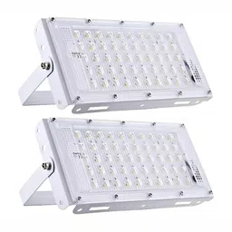 SPARK WORLD White 2 Pieces Square Shaped Outdoor Lamps-image-82