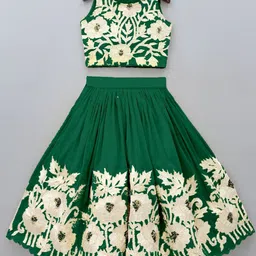BAESD Girls Embroidered Thread Work Ready To Wear Lehenga  Choli-image-34