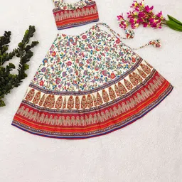 BAESD Girls Printed Foil Print Ready to Wear Lehenga &-picture-46