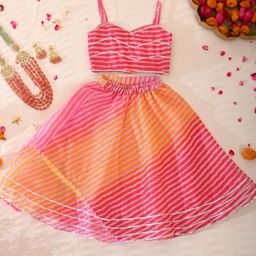 Rangpur Girls Printed Ready to Wear Lehenga &-picture-33