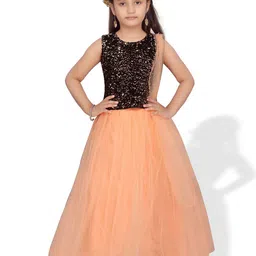 BAESD Girls Embellished Sequinned Ready to Wear Lehenga & Blouse With Dupatta-image-49