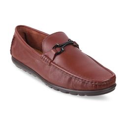 J FONTINI Men Tan Leather Loafers-image-9