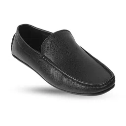 WALKWAY by Metro Men Textured Comfort Insole Leather Loafers-image-35