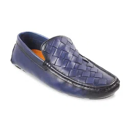 DAVINCHI Men Textured Leather Loafers-image-22