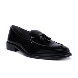 ROSSO BRUNELLO Men Black Solid Slip-on Formal Shoes-image-97