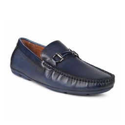 ATESBER by Inc.5 Men Blue Leather Loafers shoes-image-41