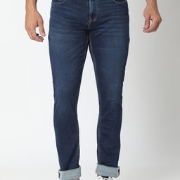 SPYKAR Men Blue Slim Fit Low-Rise Light Fade Jeans-image-94