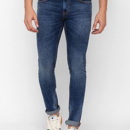 SPYKAR Men Blue Skinny Fit Low-Rise Heavy Fade Jeans-picture-30