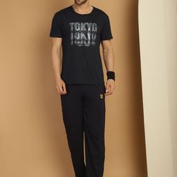 VIMAL JONNEY Typography Printed T-Shirt & Trouser-picture-18