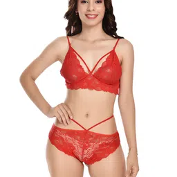 elina Net Shoulder Straps Baby Doll-image-3