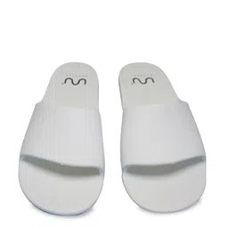 Doubleu Men Open Toe Rubber Sliders-49