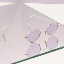 HAUTE SAUCE by Campus Sutra Women Purple Lens & Gold-Toned Other Sunglasses with Polarised Lens-image-83