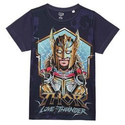 Marvel by Wear Your Mind Boys Navy Blue Thor Printed T-shirt-image-71